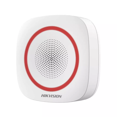 HIKVISION DS-PS1-I-WE(O-STD)/Red - Sirène interne 868Mhz