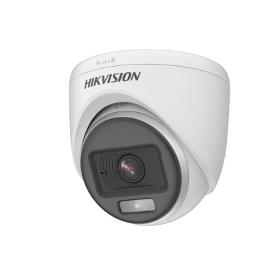 HIKVISION DS-2CE70KF0T-PFS(2.8mm)(O-STD) - Caméra Analogique Dome (Tourelle) Audio ColorVu - 3K 5MP