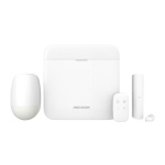 HIKVISION DS-PWA64-Kit-WE - Kit de Ax Pro (comprend 2 capteurs + 1 telecommande ) - Système d'alarme sans fil - Gère jusqu'au 64 Zones ou Equipements (Detecteur, Capteur…) Connectivité :TCP/IP, Wi-Fi et GPRS (Puce) - Fréquence : 868MHz