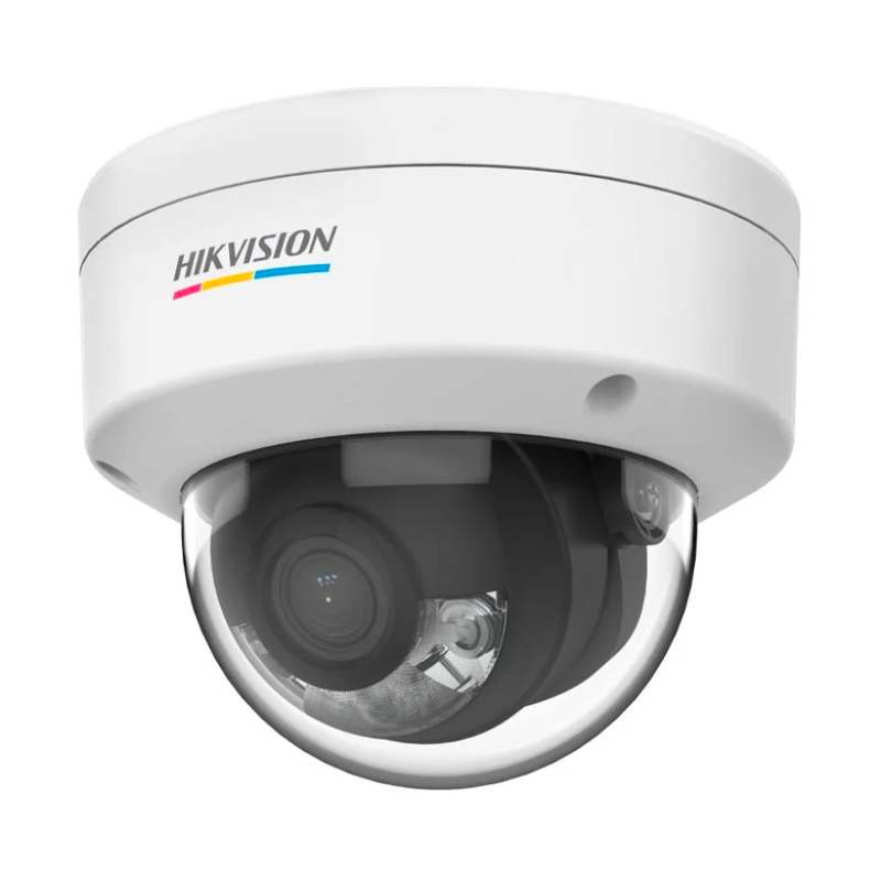 HIKVISION DS-2CD1147G2-LUF 2.8mm - Camera IP - Dome 4MP ColorVu & Audio -Résistant à l'eau et à la poussière (IP67) ) et anti-vandalisme (IK10) - Slot micro SD