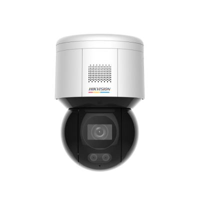 HIKVISION DS-2DE3A400BW-DE(F1)(O-STD)(T5) - PTZ IP Dome ColorVu 4 MP ColorVu - SD Card - PoE - sirène 120dB