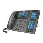 FANVIL X210 - Téléphone IP POE haut de gamme - interphone vidéo pour maison et bâtiment - touche pour ouverture de porte - Bluetooth / Wi-Fi - 106 touche DSS programmable - 20 Lignes SIP - Audioconférence à 3 participants