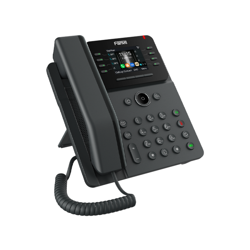 FANVIL V62G - Téléphone IP POE - interphone pour maison et bâtiment - touche pour ouverture de porte - 21 touches DSS programmables -Audioconférence à 6 participants