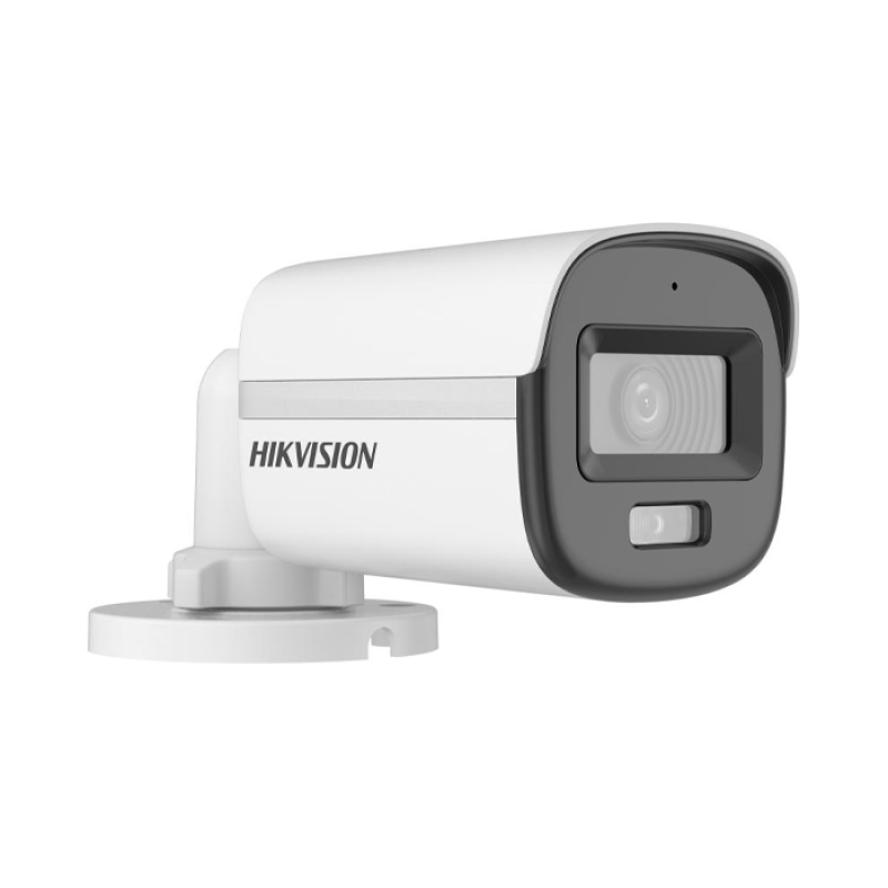 HIKVISION DS-2CE10KF0T-PFS(3.6mm)(O-STD) - Caméra Analogique Bullet Audio ColorVu - 3K 5MP - Résistant à l'eau et à la poussière (IP67