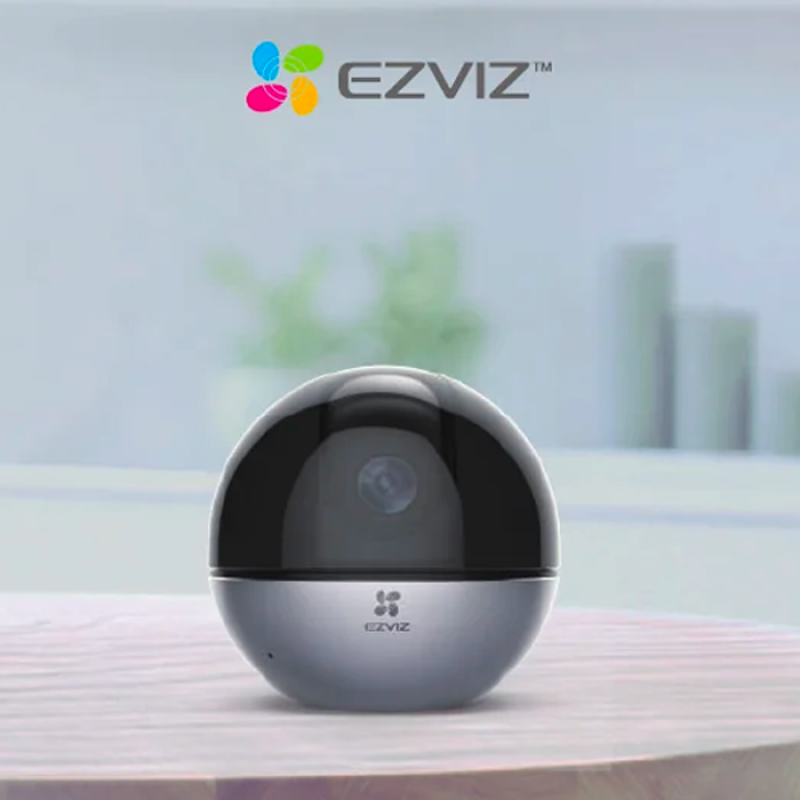 EZVIZ C6W 2K+ Caméra Surveillance WiFi Intérieure 4MP, Camera ip Wifi 2.4Ghz & Ethernet 360 ° Pan/Tilt, Suivi Auto Zoom, True WDR 10m Vision Nocturne, Détection de Forme Humaine, Audio Bidirectionnel