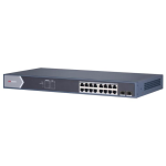 HIKVISION DS-3E0518P-E/M(O-STD) - Switch 16 Ports Gigabit POE Unmanaged (Gestion intelligente) - 2 Port Gigabit Fibre Optique SFP