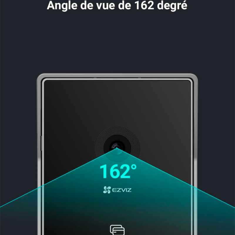 Caméra EZVIZ HP7 2K Visiophone Connecté Interphone Video, écran Tactile 7", Unlock à Distance, Contrôle d'accès RFID, 2 Fils, Détection Humaine, Audio Bidirectionnel, Vision Nocturne étanche WiFi bi-Bande