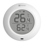 EZVIZ T51C Thermomètre Interieur Maison, Thermometre Hygrometre Numérique, Thermomètre Digital, Moniteur de Température et Humidimètre, Utilisez avec Le Centrale A3