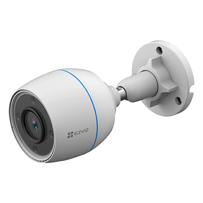 EZVIZ H3C 2MP Vision nocturne couleur, caméra de sécurité WiFi extérieure/extérieure, caméras de sécurité domestique, caméra de surveillance, sans abonnement avec étanchéité IP67, détection de mouvement, prise audio, Alexa/Google, 512 SD