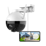 EZVIZ C8C 1080P Caméra Surveillance WiFi Extérieure avec Vision Nocturne en Couleur, Caméra Exterieur 360° Pan/Tilt en 2.4G Wifi, Etanche IP65, Détection de Forme Humaine IA, H.265, Alexa Compatible