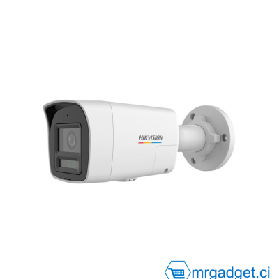 HIKVISION DS-2CD1047G2H-LIU - Caméra de surveillance IP Bullet fixe - 4 MP ColorVu avec lumière hybride intelligente, jusqu'à 30 m, détection de personnes et de véhicules, microphone intégré
