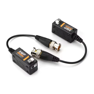 Connecteur de protection contre les pluies Balun vidéo, BNC à paire torsadée, prise en charge de la caméra 8MP (supporte 2MP 4MP 5MP 8MP) - haut qualité