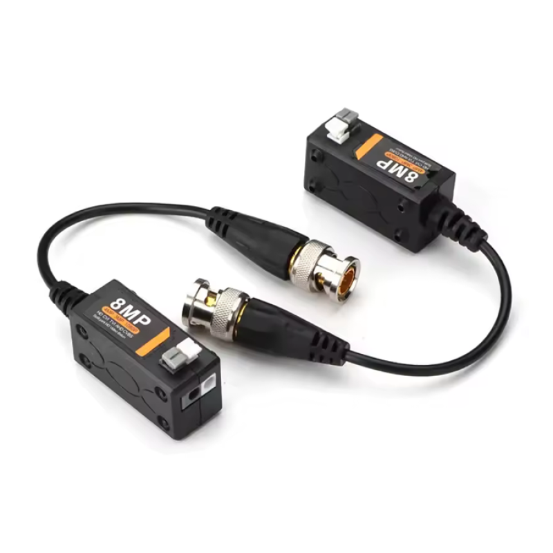 Connecteur de protection contre les pluies Balun vidéo, BNC à paire torsadée, prise en charge de la caméra 8MP (supporte 2MP 4MP 5MP 8MP) - haut qualité