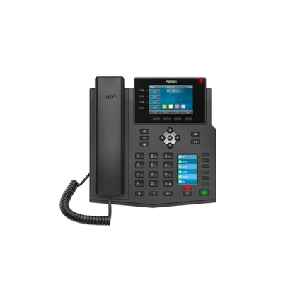 Téléphone IP haut de gamme PoE FANVIL X5U - Écran couleur 480X320 de 3,5 pouces - t 4 touches de ligne avec lumière LED, 16 lignes SIP