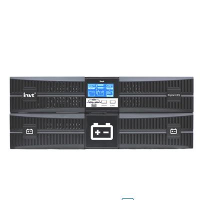 Onduleur On-line Double Conversion INVT HR1110XS 10kVA / 10kW - Format Rack - Monophasé - Facteur de Puissance PF=1.0 - Batteries Incluses (16x 12V/9Ah) - Protection Serveurs & Data Center - Écran LCD - Autonomie Optimisée