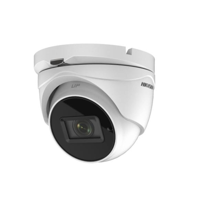 HIKVISION DS-2CE56H0T-IT3ZE - Caméra Analogique 5MP Dome (Tourelle) Varifocal Motorisée -Résistant à l'eau et à la poussière (IP67) - Distance IR jusqu'à 40 m pour une imagerie nocturne lumineuse