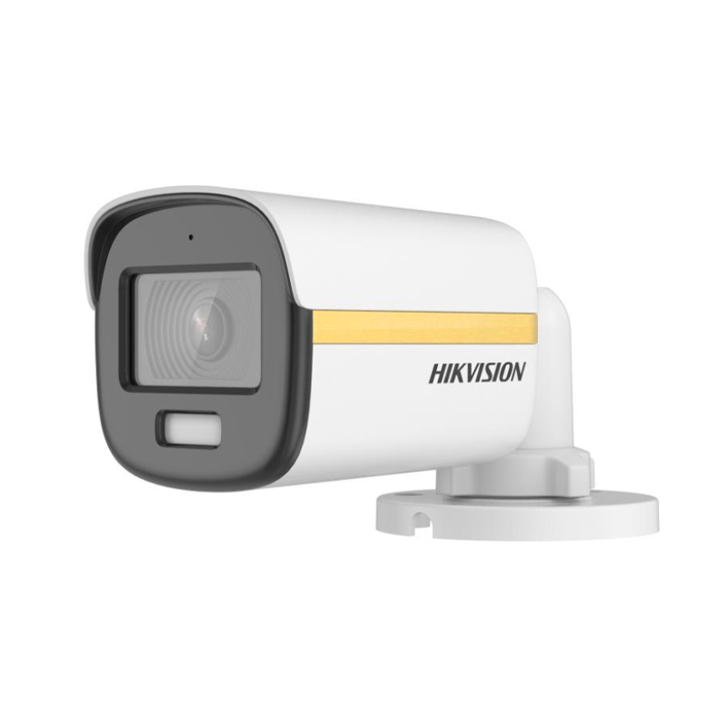 HIKVISION DS-2CE10DF3T-PFS(2.8mm)(O-STD) - Camera Analogique - Bullet ColorVu 2MP Audio - Résistant à l'eau et à la poussière (IP67)