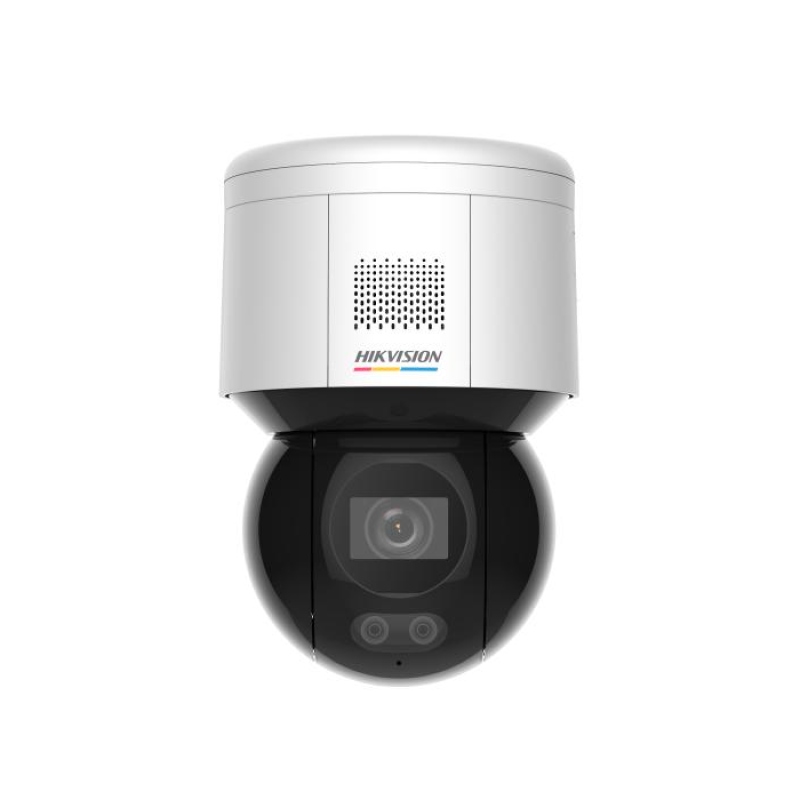 HIKVISION DS-2DE3A400BW-DE(F1)(O-STD)(T5) - PTZ IP Dome ColorVu 4 MP ColorVu - SD Card - PoE - sirène 120dB