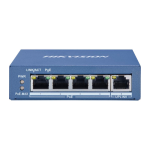 HIKVISION DS-3E0505P-E - Switch 4 Ports Gigabit POE Unmanaged (Gestion intelligente)