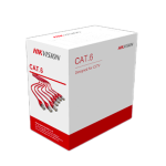 Hikvision DS-1LN6U-G - Câble réseau CAT6 UTP 305m Cuivre massif 0,55 mm, Gris