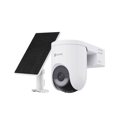 EZVIZ HB8c/SP (avec panneau solaire) - 4MP - HB8 Lite Wi-FI - 4MP Caméra de surveillance connectée, Caméra de sécurité d'extérieur sans fil, vision nocturne en couleur, détection humaine, détection de véhicule, audio bidirectionnel