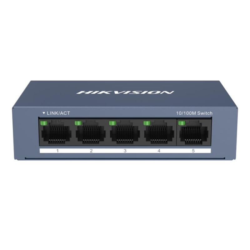 HIKVISION DS-3E0105-O - Switch 5 ports 10/100Mbps - Metallique