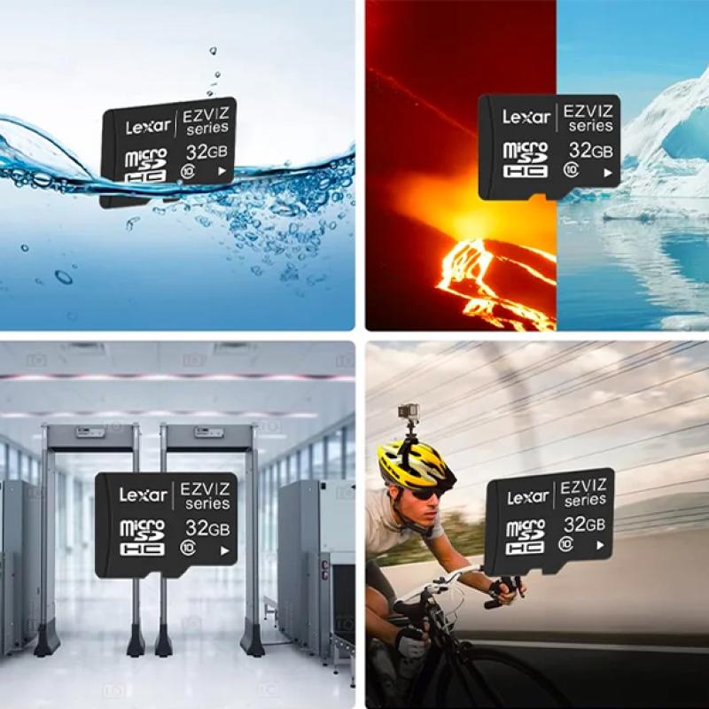 EZVIZ 32Go Carte SD, SDHC Carte Mémoire, Carte Micro SD allant jusqu'à 90MB/s, Class 10, UHS-I