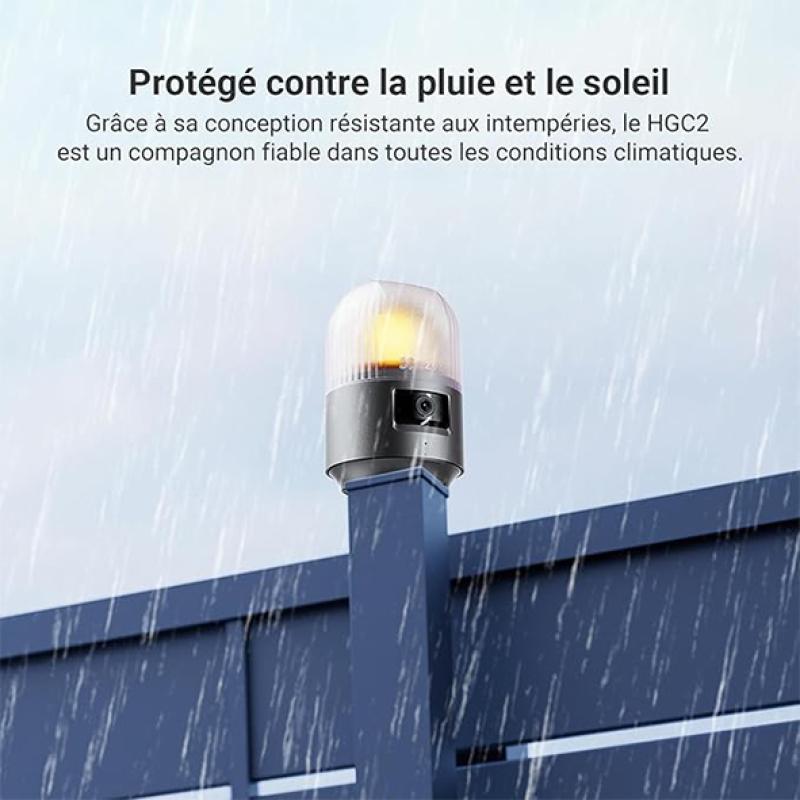 EZVIZ HGC2 3MP Sirène avec caméra intégrée- Compatible avec HG2 400/600 PRO