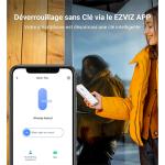 EZVIZ DL01 PRO Kit Smart Lock (DL01 PRO, DL01CP Keypad, A3-200 Gateway) avec Clavier Multifonctionnel et A3 Passerelle Domestique, Serrure Connectée fonction Bluetooth accès à distance, Serrure Smart Lock accès sans Clé pour Maison Connectée