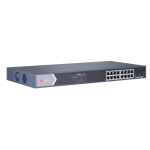 HIKVISION DS-3E0518P-E/M(O-STD) - Switch 16 Ports Gigabit POE Unmanaged (Gestion intelligente) - 2 Port Gigabit Fibre Optique SFP