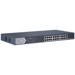 HIKVISION DS-3E0526P-E/M(O-STD) - Switch 24 Ports Gigabit POE Unmanaged (Gestion intelligente) - 2 Port Gigabit Fibre Optique SFP