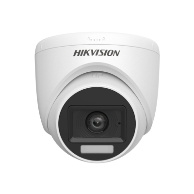 Hikvision DS-2CE76K0T-LPFS(2.8mm) 3K - Camera Analogique - caméra de surveillance dôme intérieure à audio et éclairage hybride intelligent, fixe
