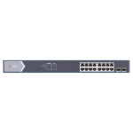 HIKVISION DS-3E0518P-E/M(O-STD) - Switch 16 Ports Gigabit POE Unmanaged (Gestion intelligente) - 2 Port Gigabit Fibre Optique SFP