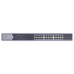 HIKVISION DS-3E0526P-E/M(O-STD) - Switch 24 Ports Gigabit POE Unmanaged (Gestion intelligente) - 2 Port Gigabit Fibre Optique SFP