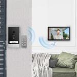 EZVIZ TP7- Visiophone Connecté- Badge RFID (5 inclus)- Code via clavier Bluetooth- Application mobile (à distance)- QR code temporaire pour visiteurs- Écran intérieur