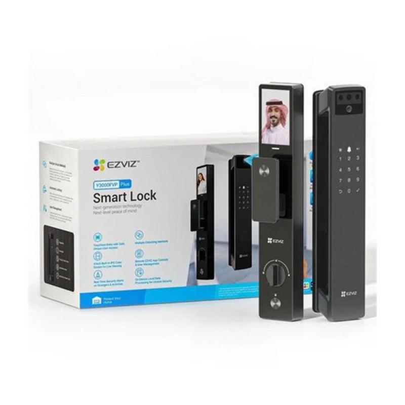 EZVIZ Y3000FVP- Reconnaissance faciale 3D- Reconnaissance des veines de la paume (sans contact)- Caméra intégrée + écran intérieur- Empreinte digitale- Code PIN- Contrôle via application mobile- Clé mécanique (secours)