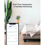 EZVIZ T51C Thermomètre Interieur Maison, Thermometre Hygrometre Numérique, Thermomètre Digital, Moniteur de Température et Humidimètre, Utilisez avec Le Centrale A3