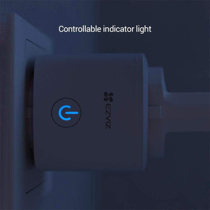 EZVIZ T30-10B EU PLUG Prise Connectée WiFi, Smart Plug avec Mesure Consommation, Commande vocale avec Amazon Alexa et Google home , Contrôler par Smartphone, aucun Hub Requis