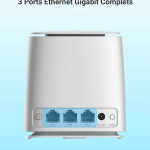 EZVIZ W3R Routeur WiFi 6 Jusqu’à1800 Mbps, Bi-Bande, 2 Ports LAN gigabits, 1 Port WAN Gigabit, Easy Mesh, Antenne Intégrée Haute Performance, Mémoire de Fonctionnement de 256 Mo, Installation Simple