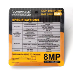 Connecteur de protection contre les pluies Balun vidéo, BNC à paire torsadée, prise en charge de la caméra 8MP (supporte 2MP 4MP 5MP 8MP) - haut qualité