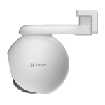 EZVIZ H8 Pro 2K - Caméra Wi-Fi Motorisée - Couverture panoramique 360° - Détection des formes humaines et des véhicules par IA -Suivi automatique - Défense active avec sirène et lampe flash -Conception résistante aux intempéries