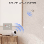 EZVIZ T1C Détecteur de Mouvement, Réglable à 360°, Détection des mouvements Humains, Autonomie de 2 Ans, Compatible Home Alarm, il Faut Fonctionne avec Le Centrale A3