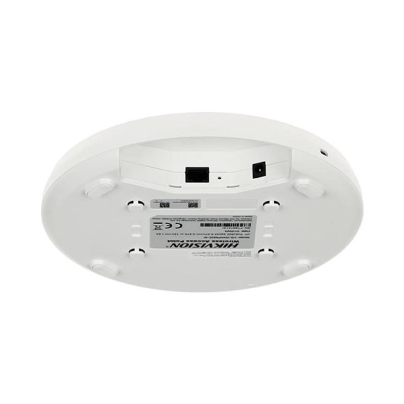 Hikvision DS-3WAP622E-SI - Point d'Accès Plafond Wi-Fi 6 AX1800 Mbps - 1 Port Gigabit PoE - Optimisation RF & Fast Roaming - 100+ Connexions Simultanées