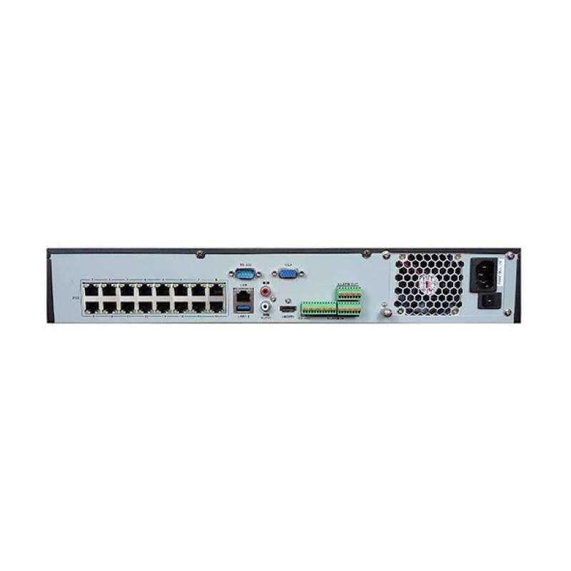 Hikvision DS-7716NI-M4/16P - NVR 16 Canaux PoE (200W) - Résolution 8K / HDMI 8K - H.265+ - 4 SATA (Jusqu'à 56To) - Alarme 16/4 - Gigabit - Enregistreur IP Pro Ultra HD
